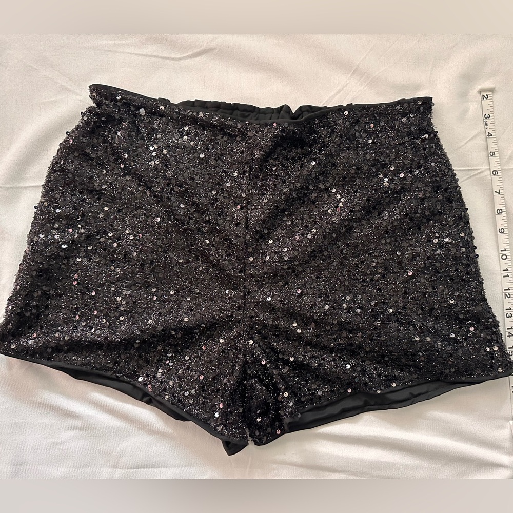 SHEIN Black Sequin Women's Shorts